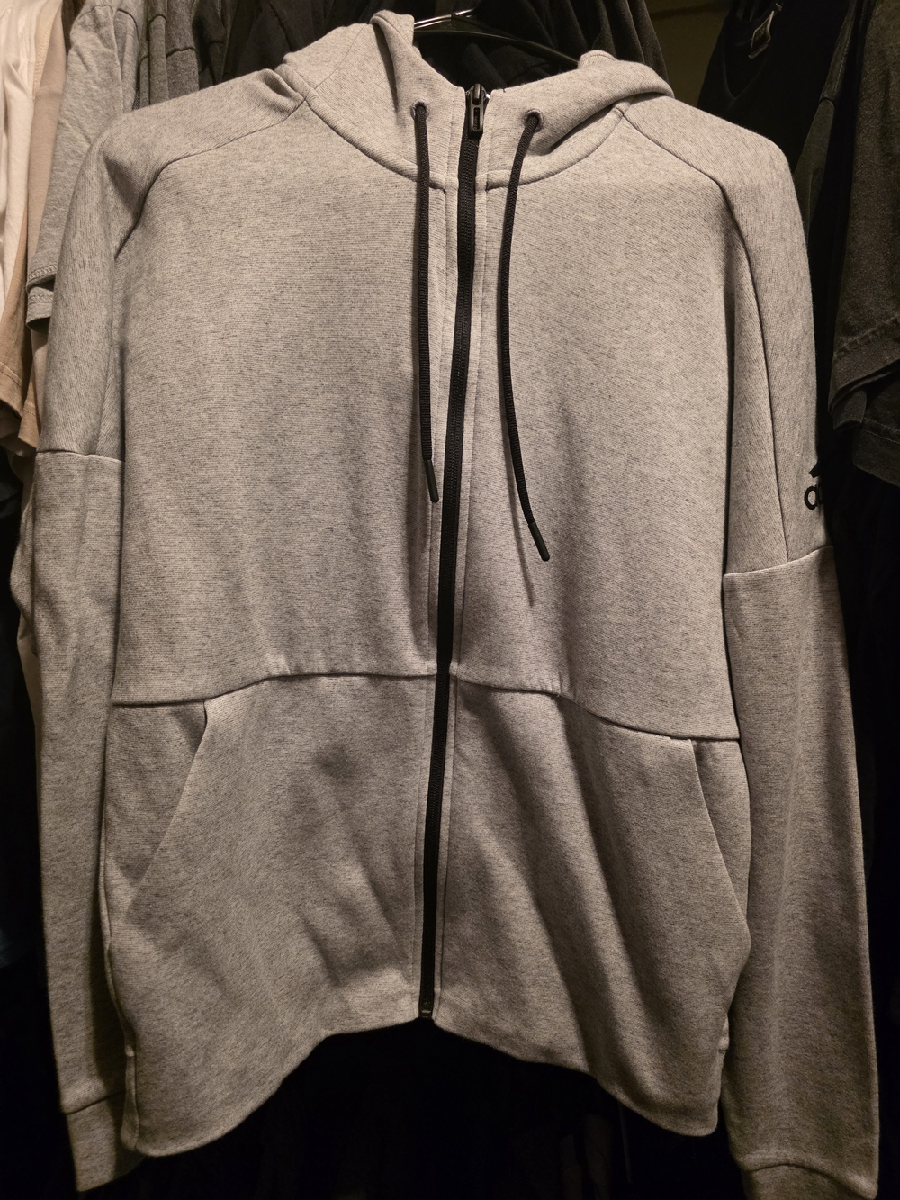 Light Gray Adidas Hoodie For Sale